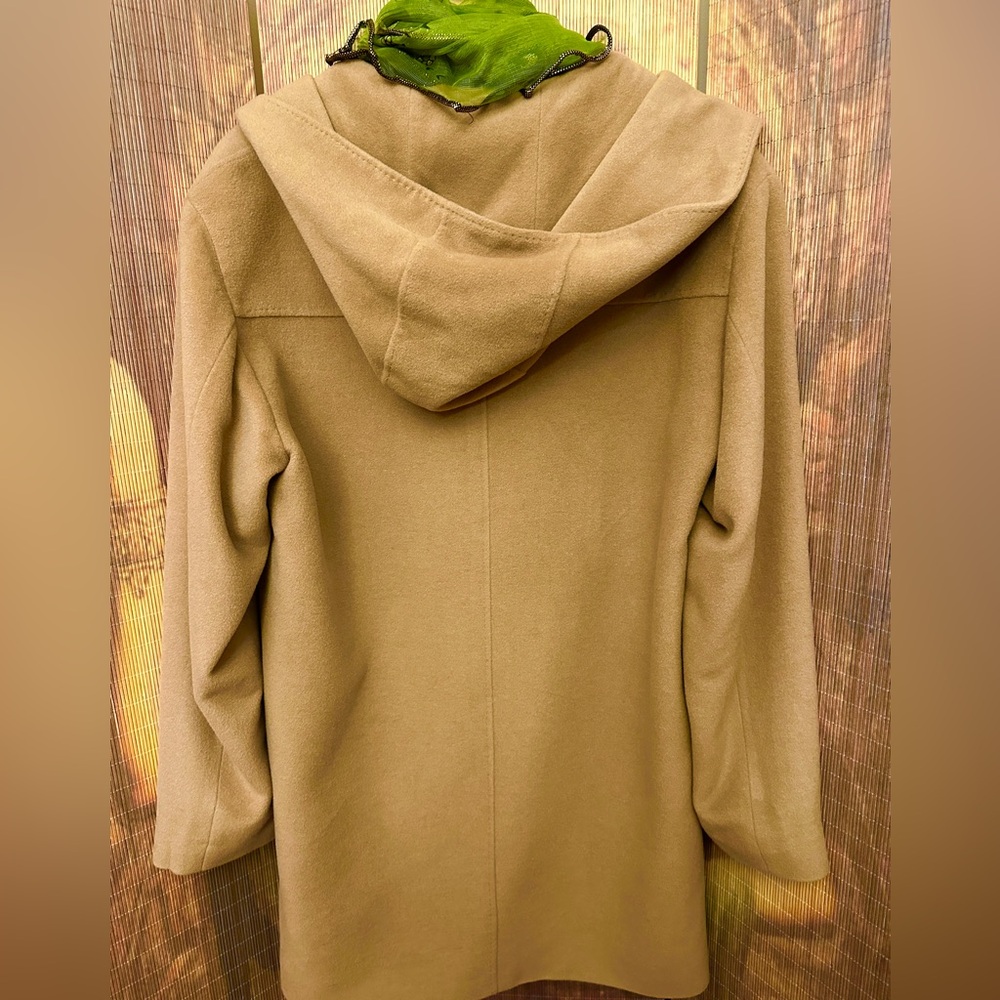 Jones New York Winter Coat W/ FREE SCARF - Camel color Size 14 - Picture 3 of 8